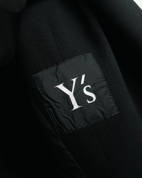 "Y's" 90's-00's Wool rayon single-breasted tailored jacket