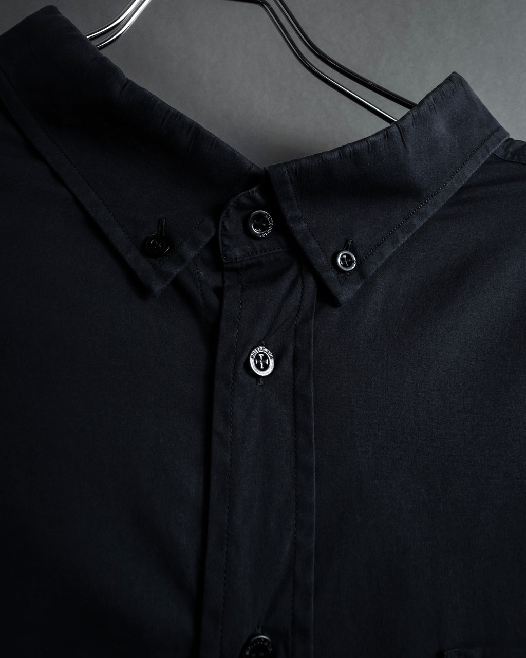 “BALENCIAGA” Button-down collar relaxed shirt