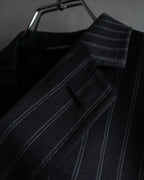"Dolce & Gabbana" Pinstripe vertical lines emphasized tailored jacket