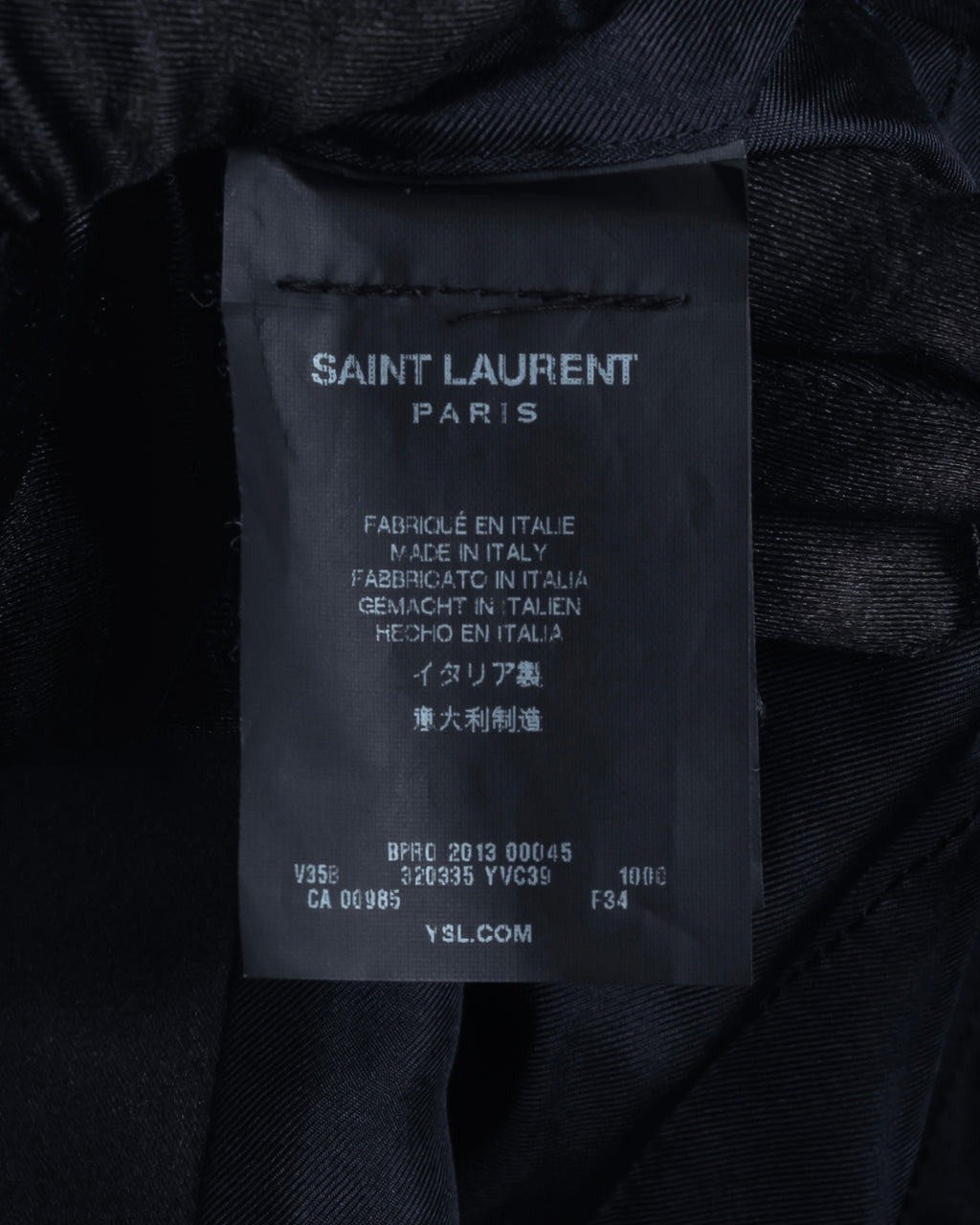 "Saint Laurent Paris" Modern tailcoat design jacket