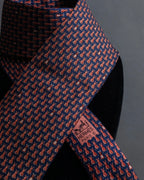 "HERMES" Rabbit motif silk necktie