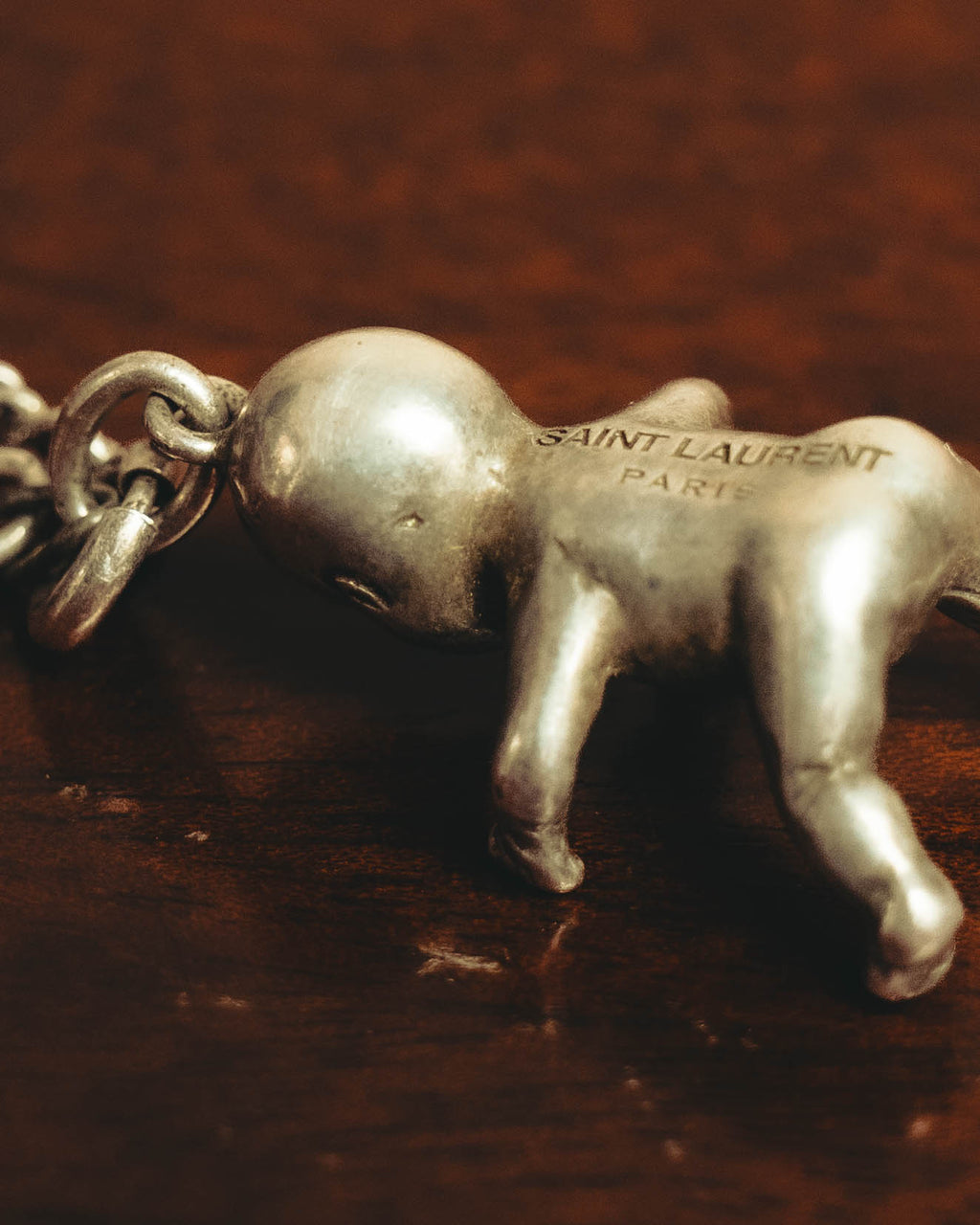 "Saint Laurent" 10's-20's Sculptural doll pendant necklace