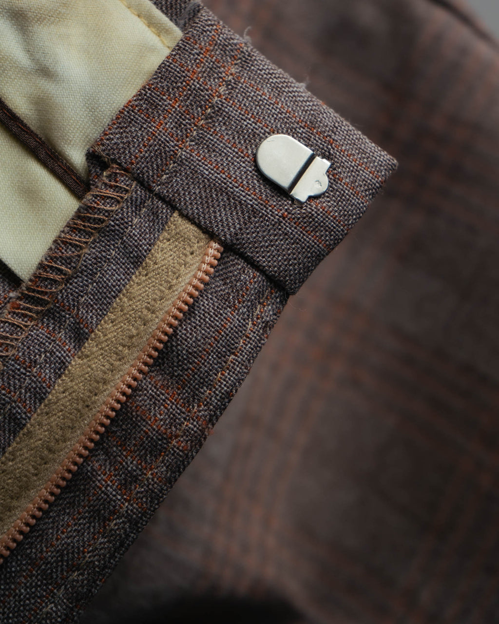 -MOOD MILLÉSIMES- “FARAH” 70’s-80’s plaid slacks with coin pocket