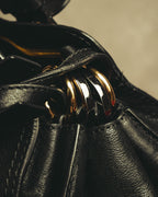"Chloé" 00's Textured leather satchel bag