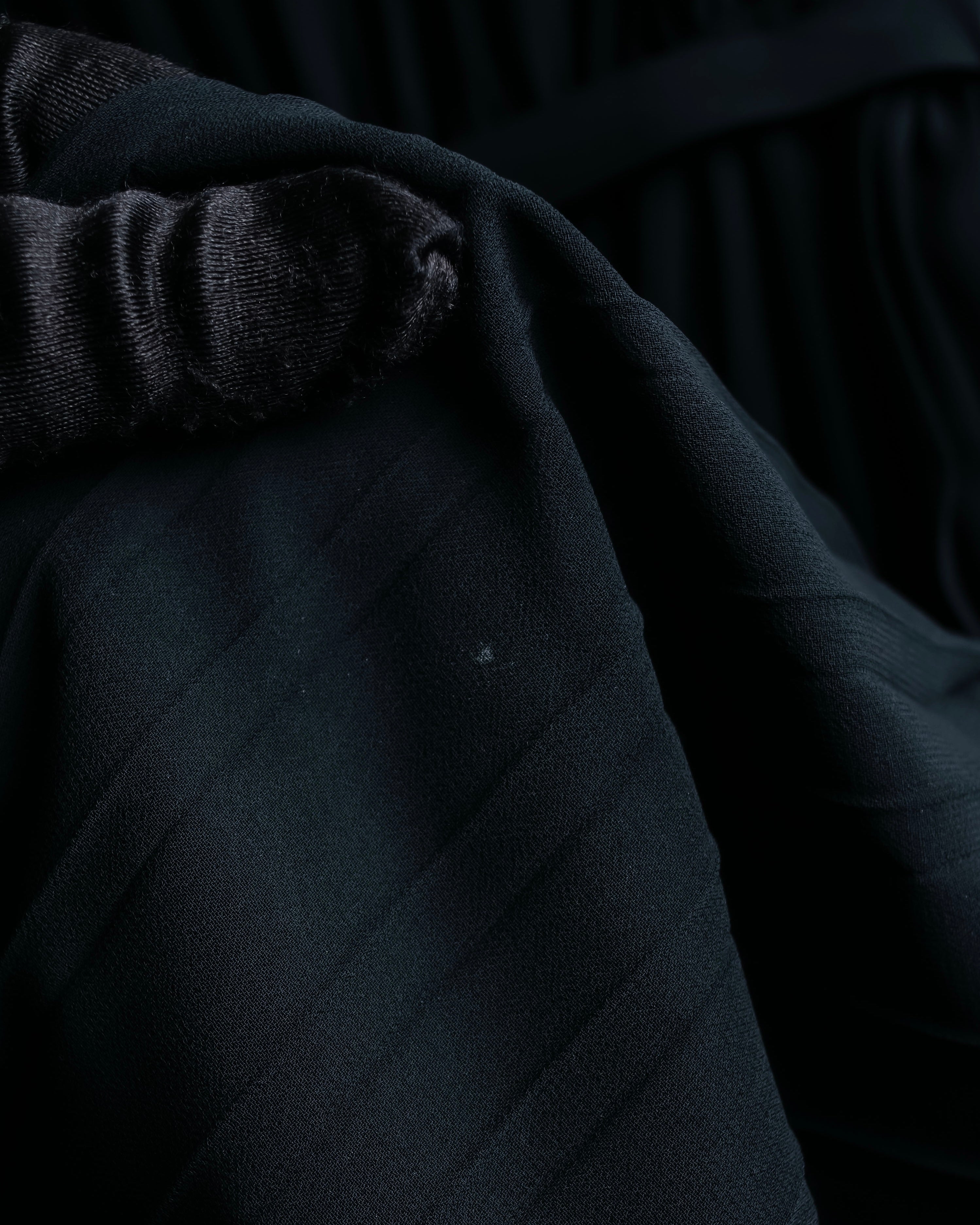 "SOANA" Bowtie belted design long black dress