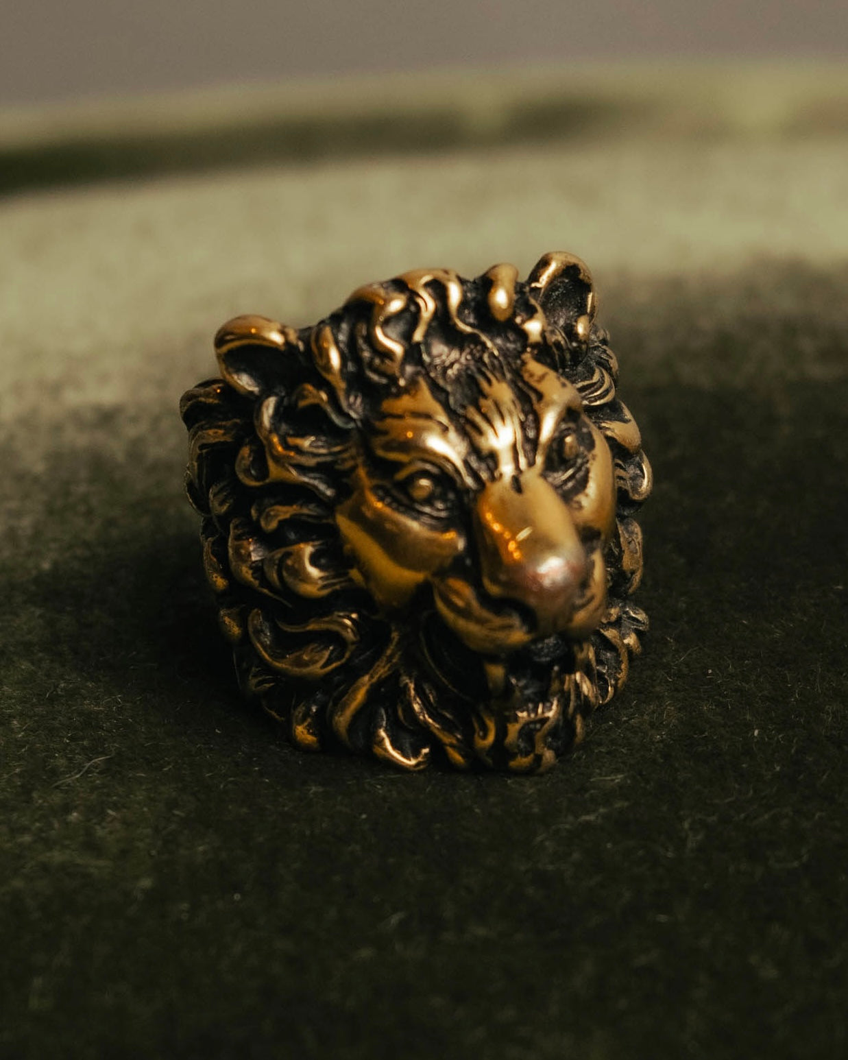 “GUCCI” 2010’s-20’s lion head sculptural ring