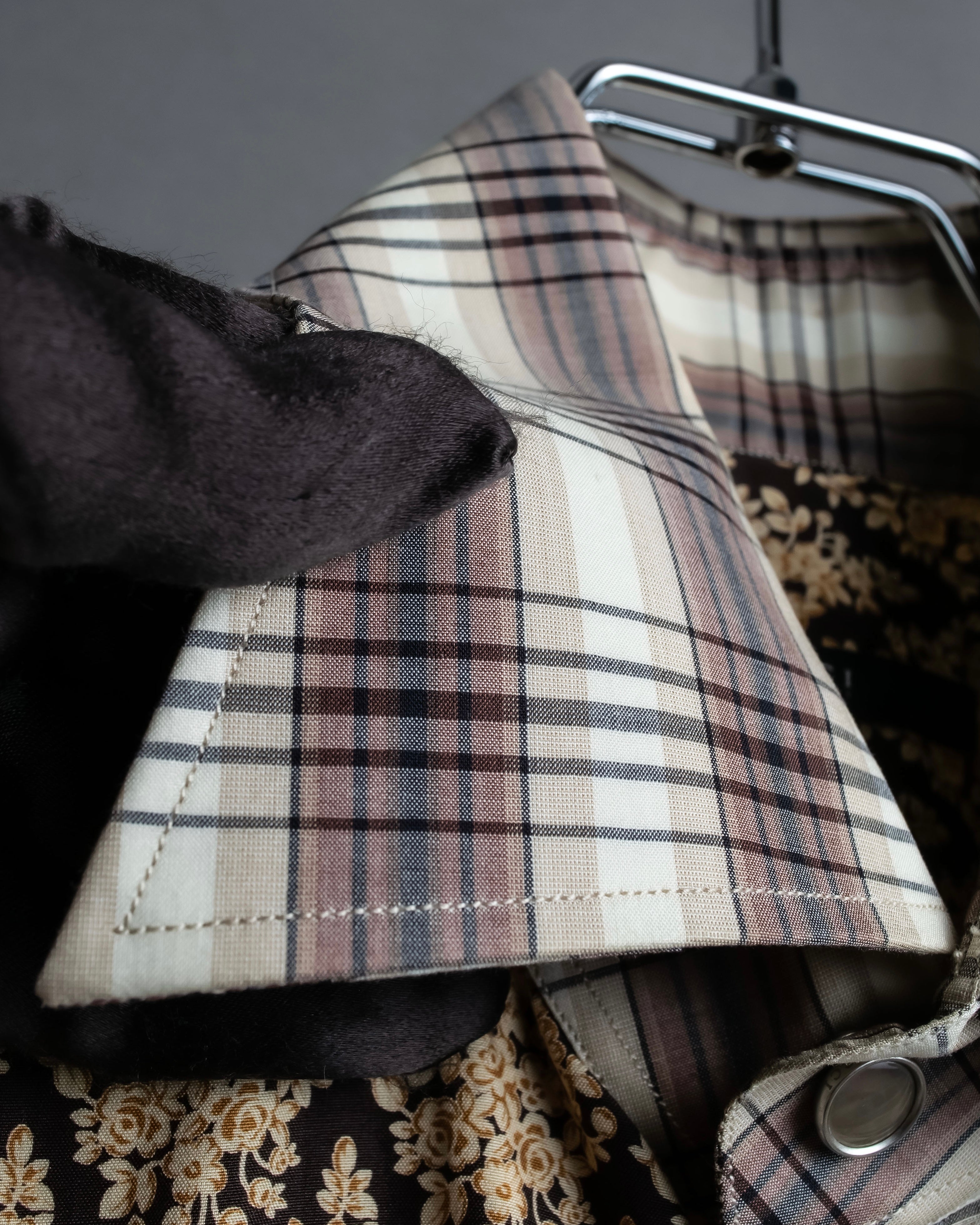 "GUCCI" Floral and checkered western shirt