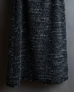 "Dolce &amp; Gabbana" Tweed raw edge flared skirt