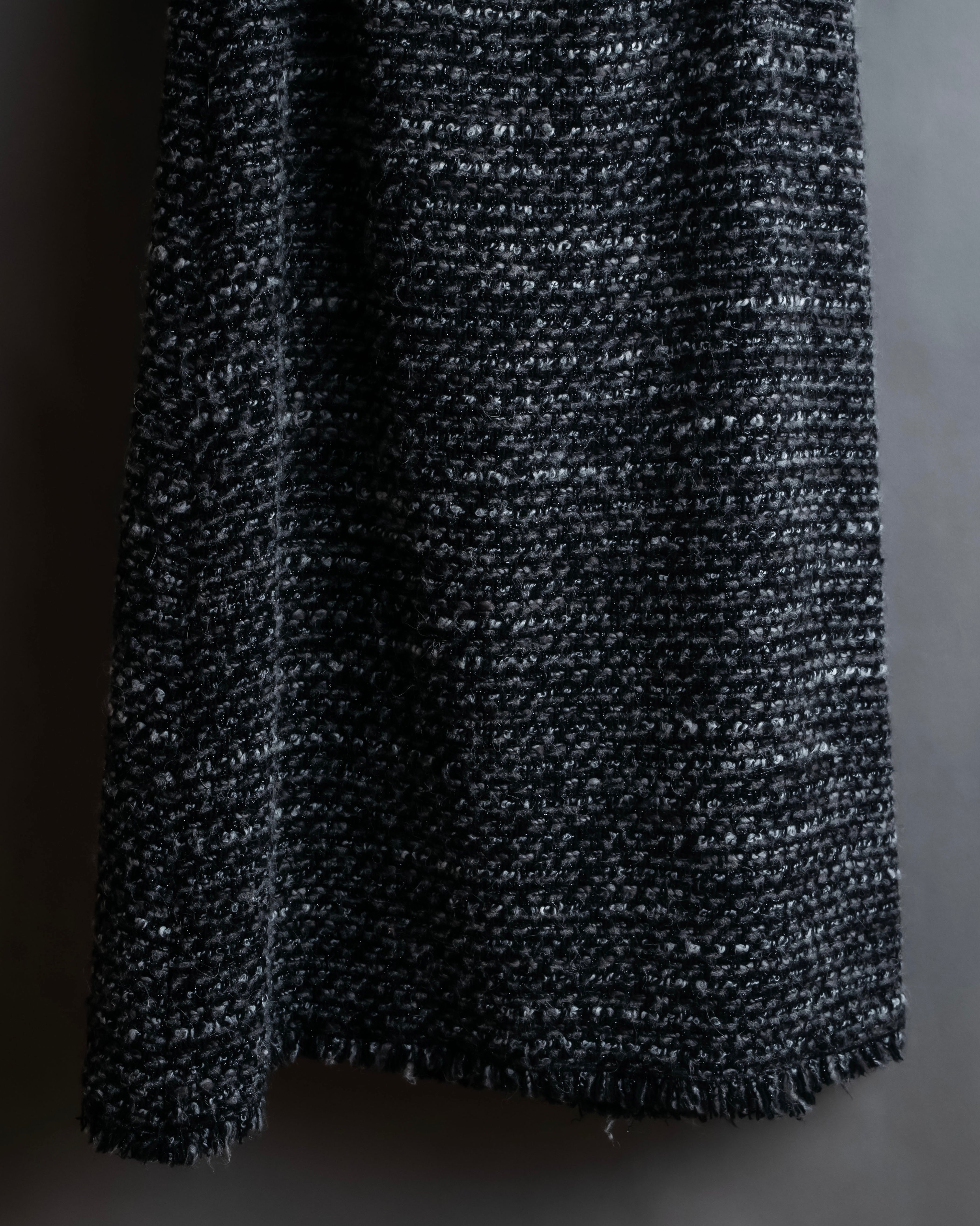 "Dolce &amp; Gabbana" Tweed raw edge flared skirt