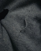 "Maison Margiela" 17AW belted gown knit coat