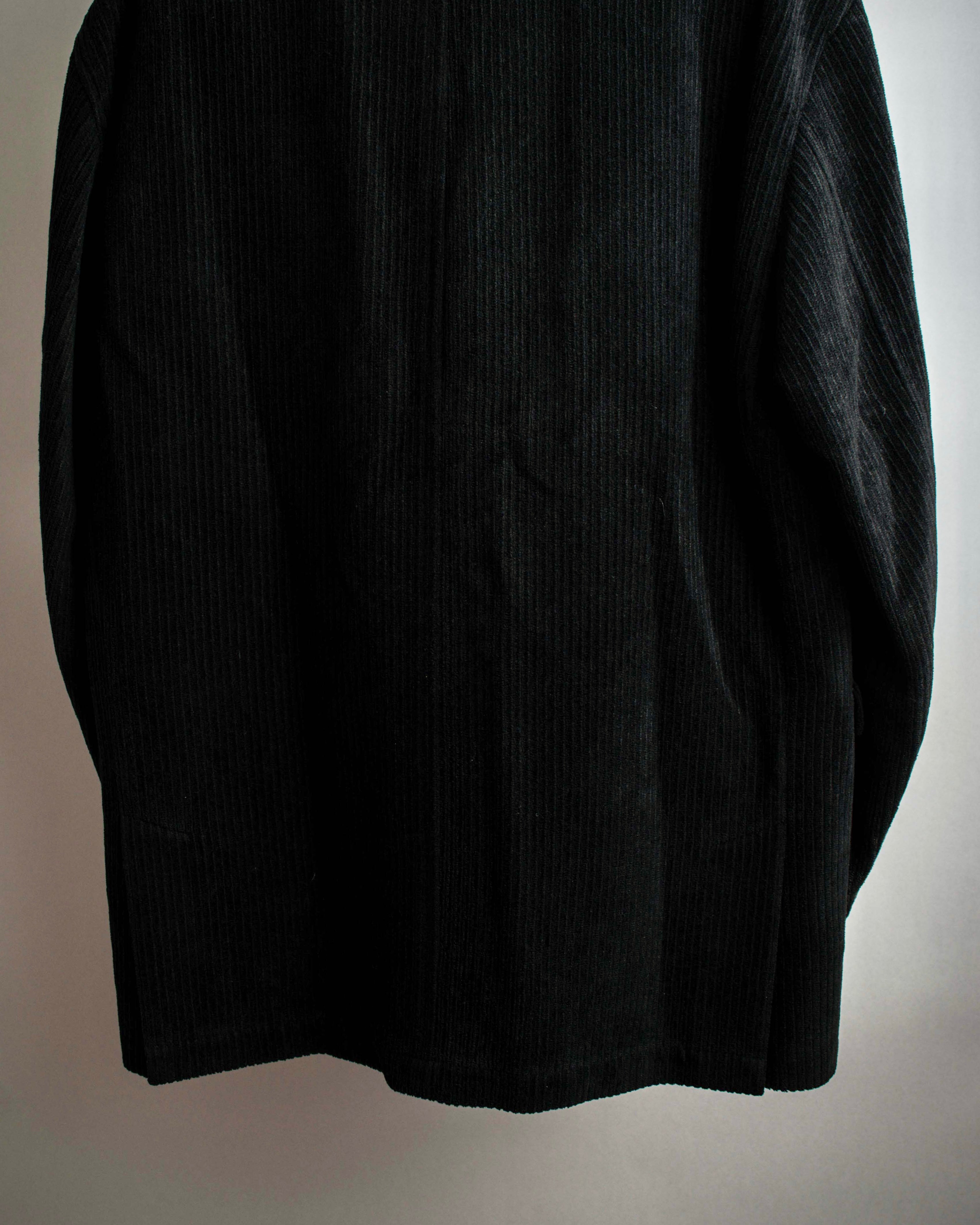 "BURBERRY" Thick wale corduroy oversized tailored jacket