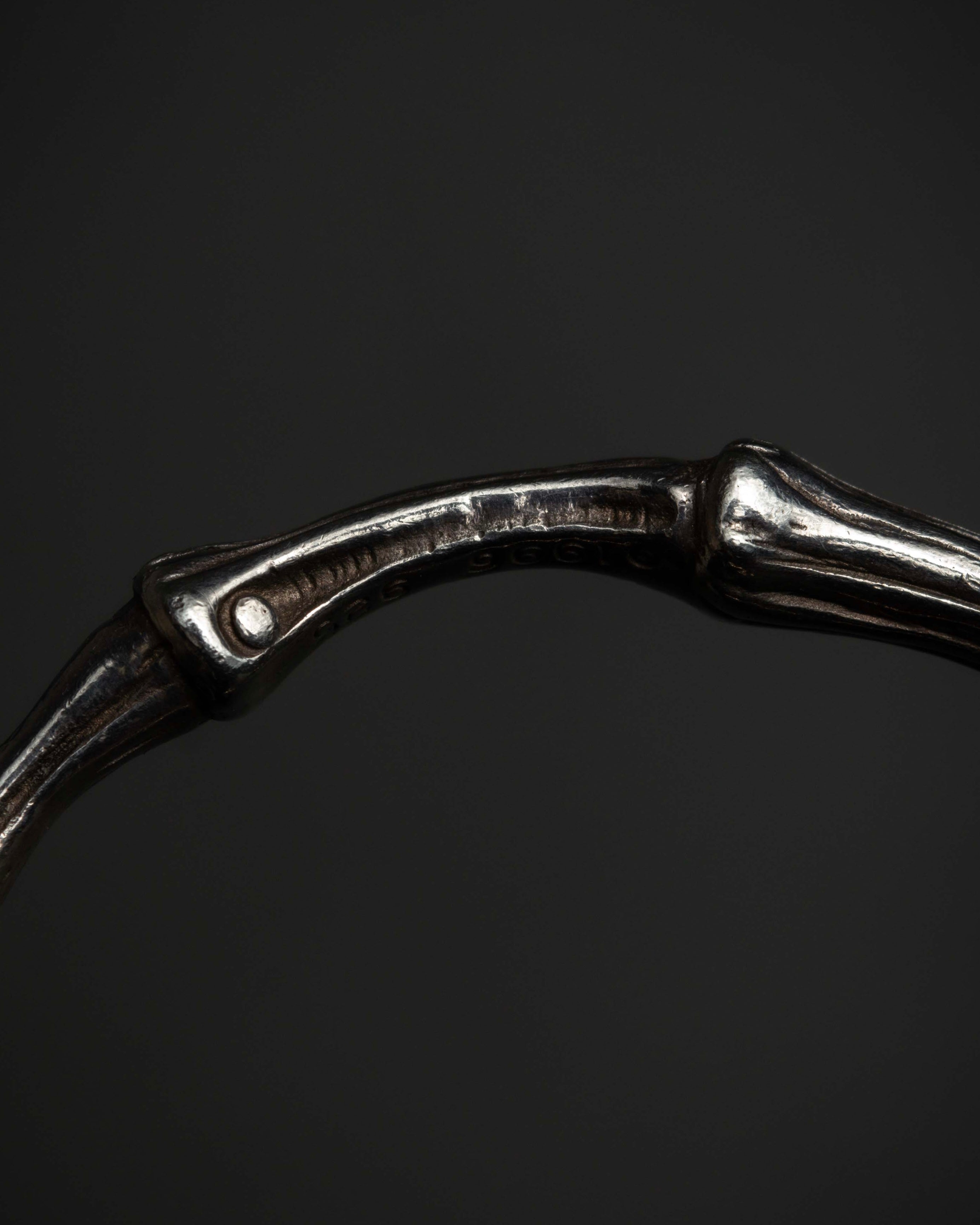 "Tiffany&Co" Bamboo motif design silver 925 bangle