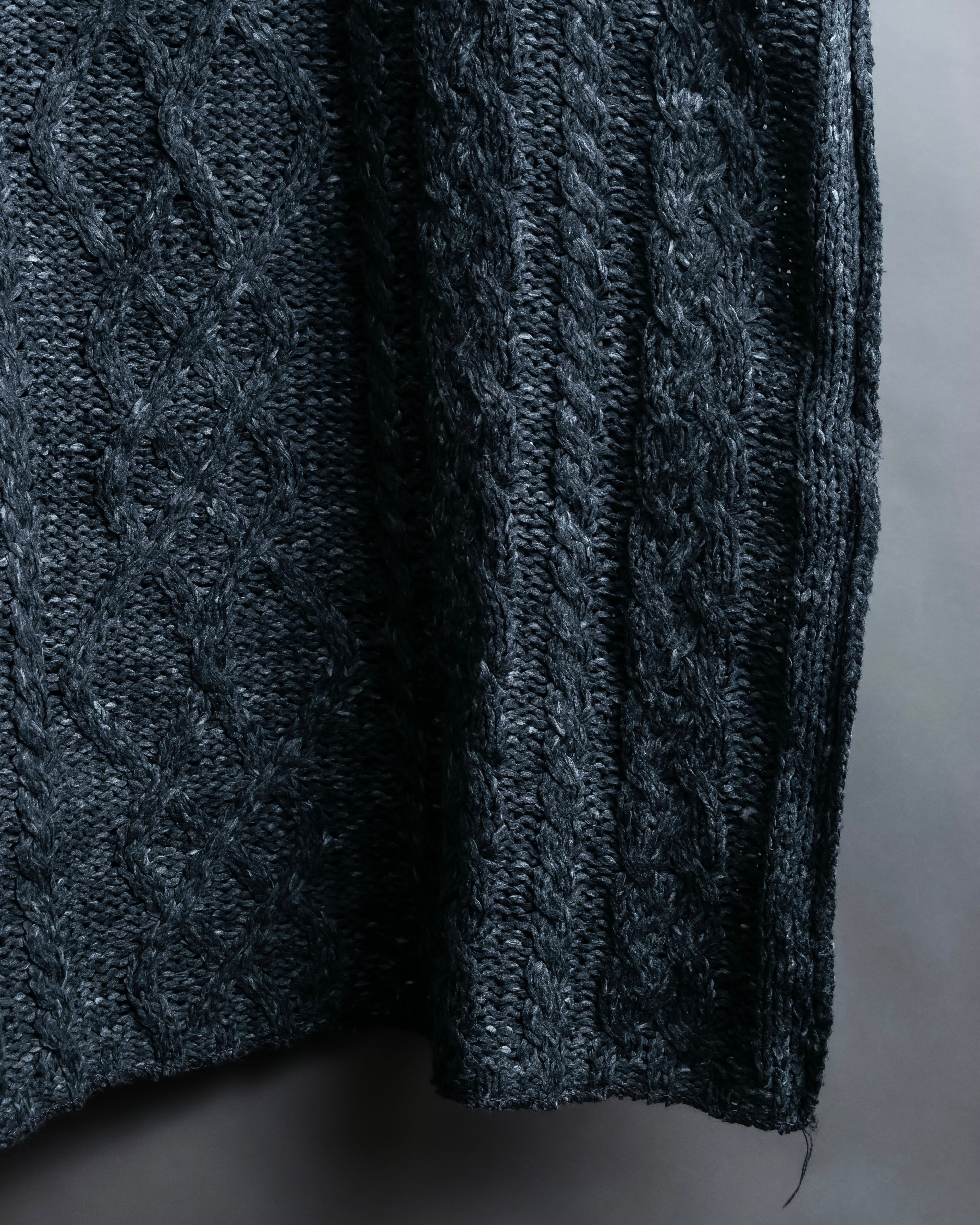 "MM6 MAISON MARGIELA" Cabled melange sleeveless knit