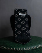 "GIORGIO ARMANI" Paisley pattern silk monotone necktie