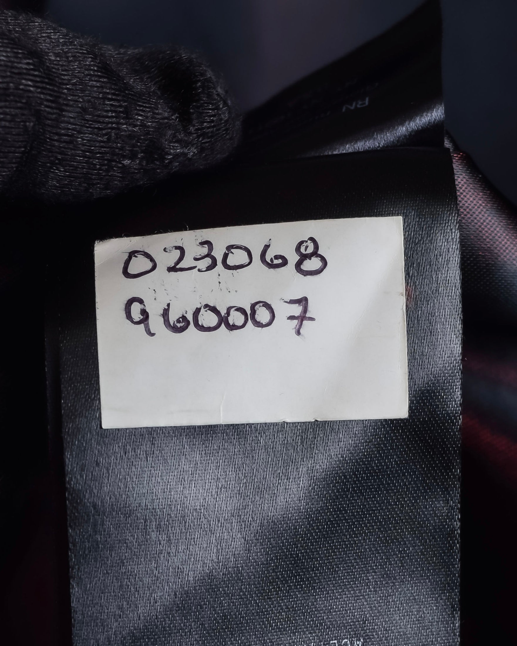 "GIORGIO ARMANI" Deep satin backed tailored wool vest