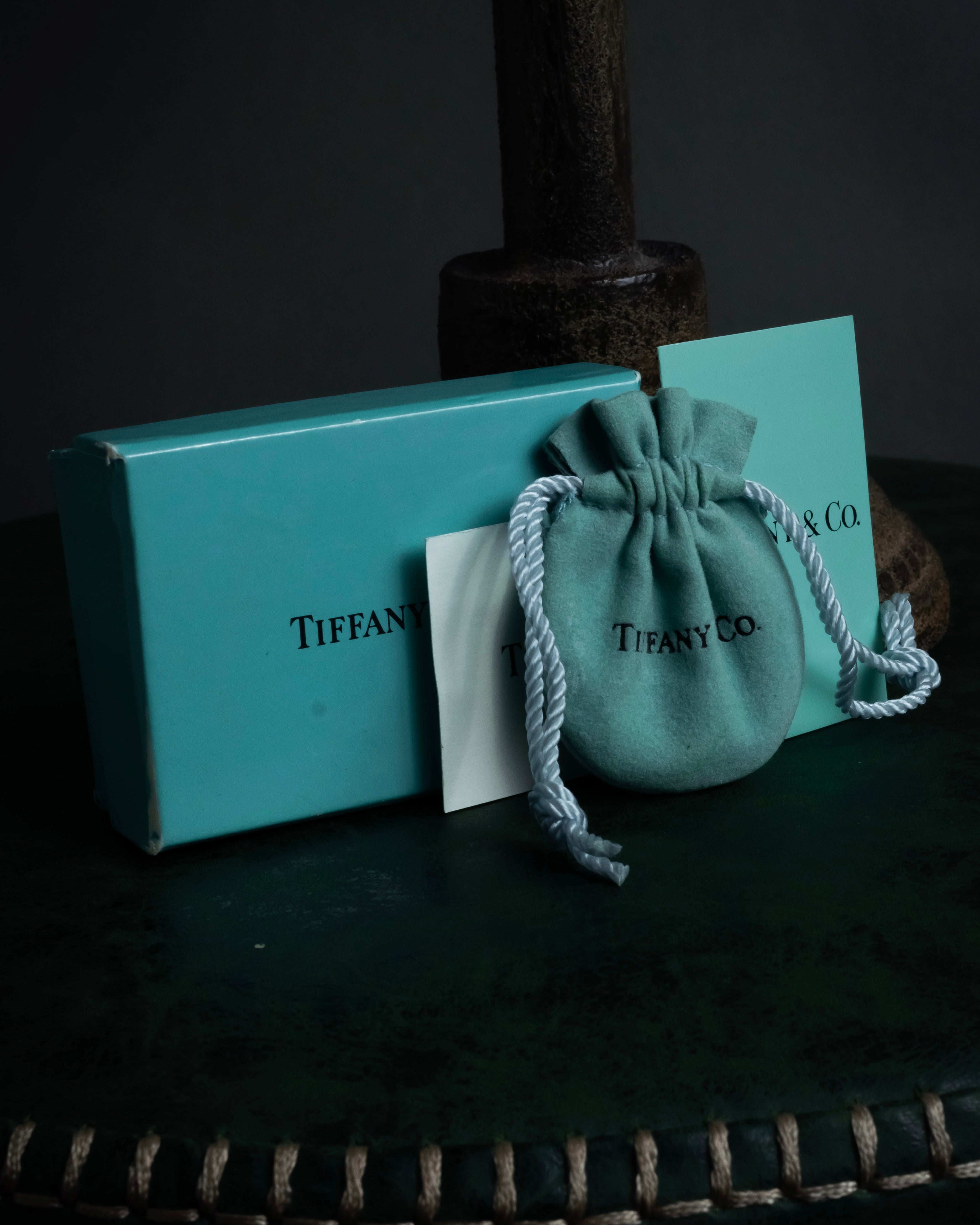 "Tiffany&Co" Elsa Peretti double teardrop motif pendant