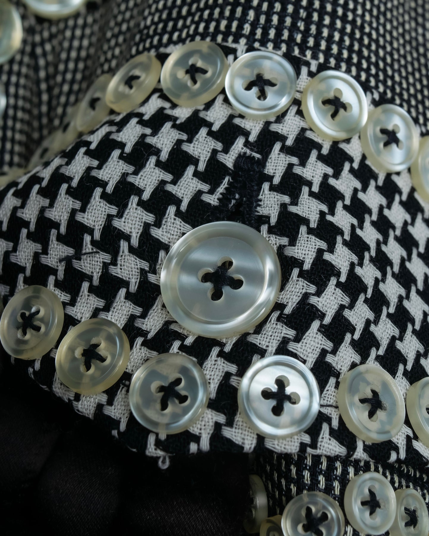 "YOSHIYUKI KONISHI" Countless button design stand collar blouson