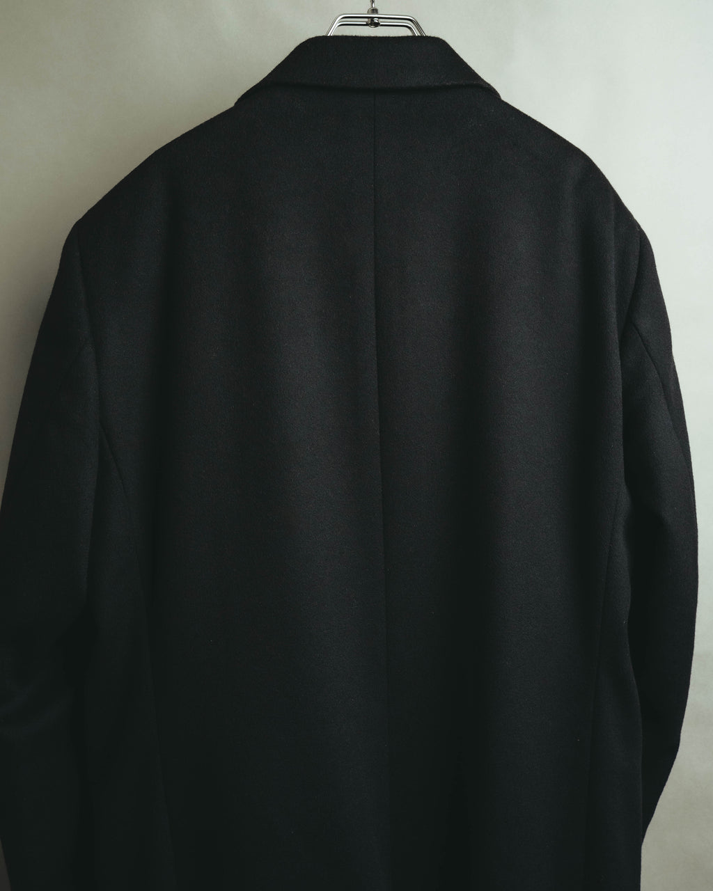 -SPECIAL- “VALENTINO” 2000’s Satin lapel single breasted wool coat