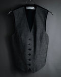 "Christian Dior" 23SS half double-breasted structured gilet