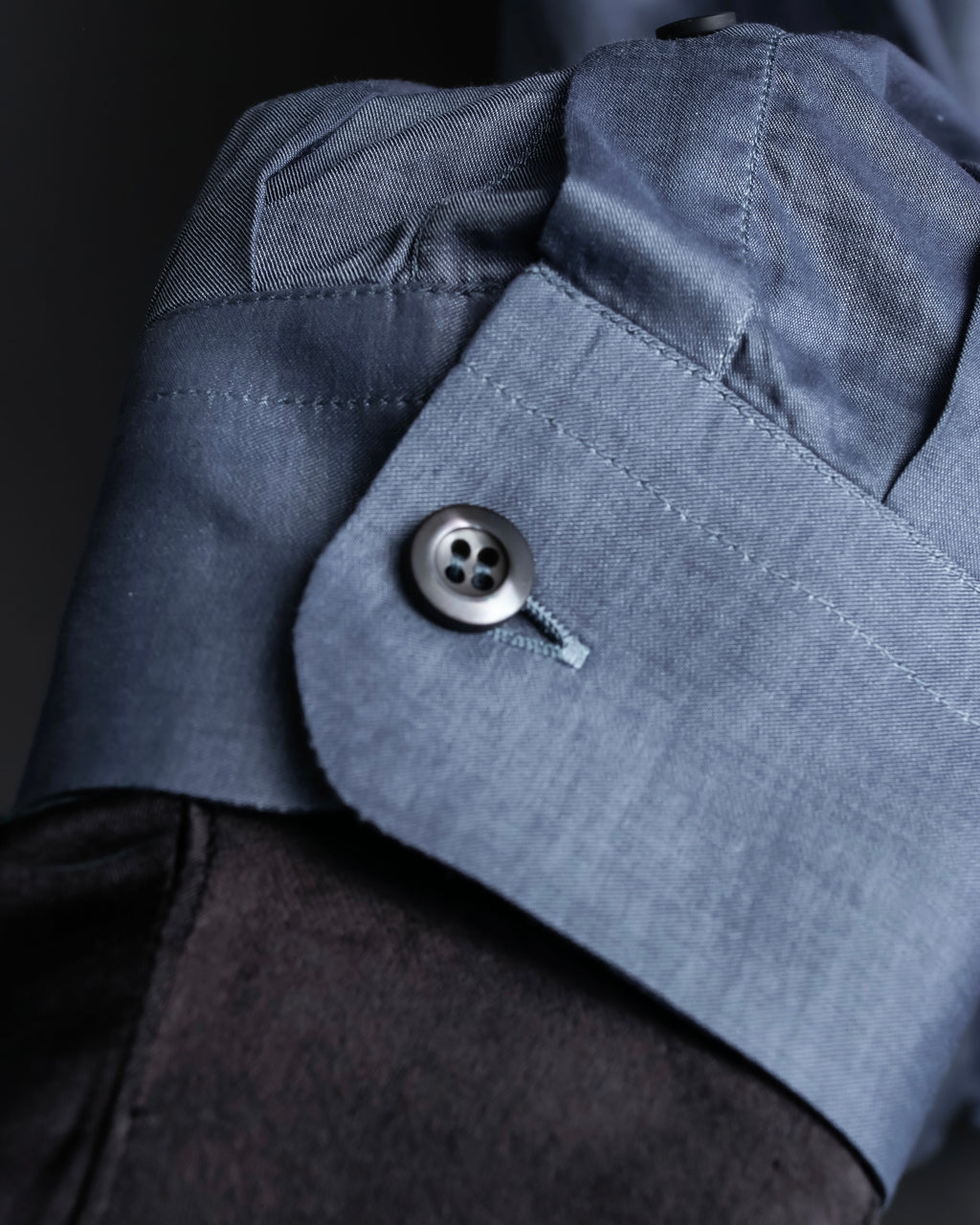 “PRADA” Bicolor back designed dress shirt