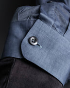 “PRADA” Bicolor back designed dress shirt