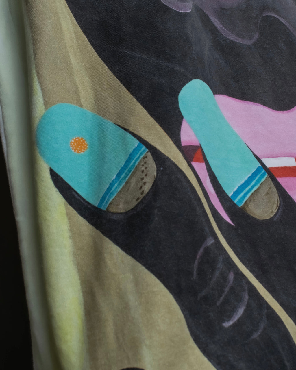 "RAF SIMONS" 13SS Surrealist face print sleeveless top