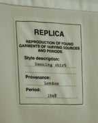 “Maison Martin Margiela” Replica 00’s-10’s Line 14 textured bib white shirt