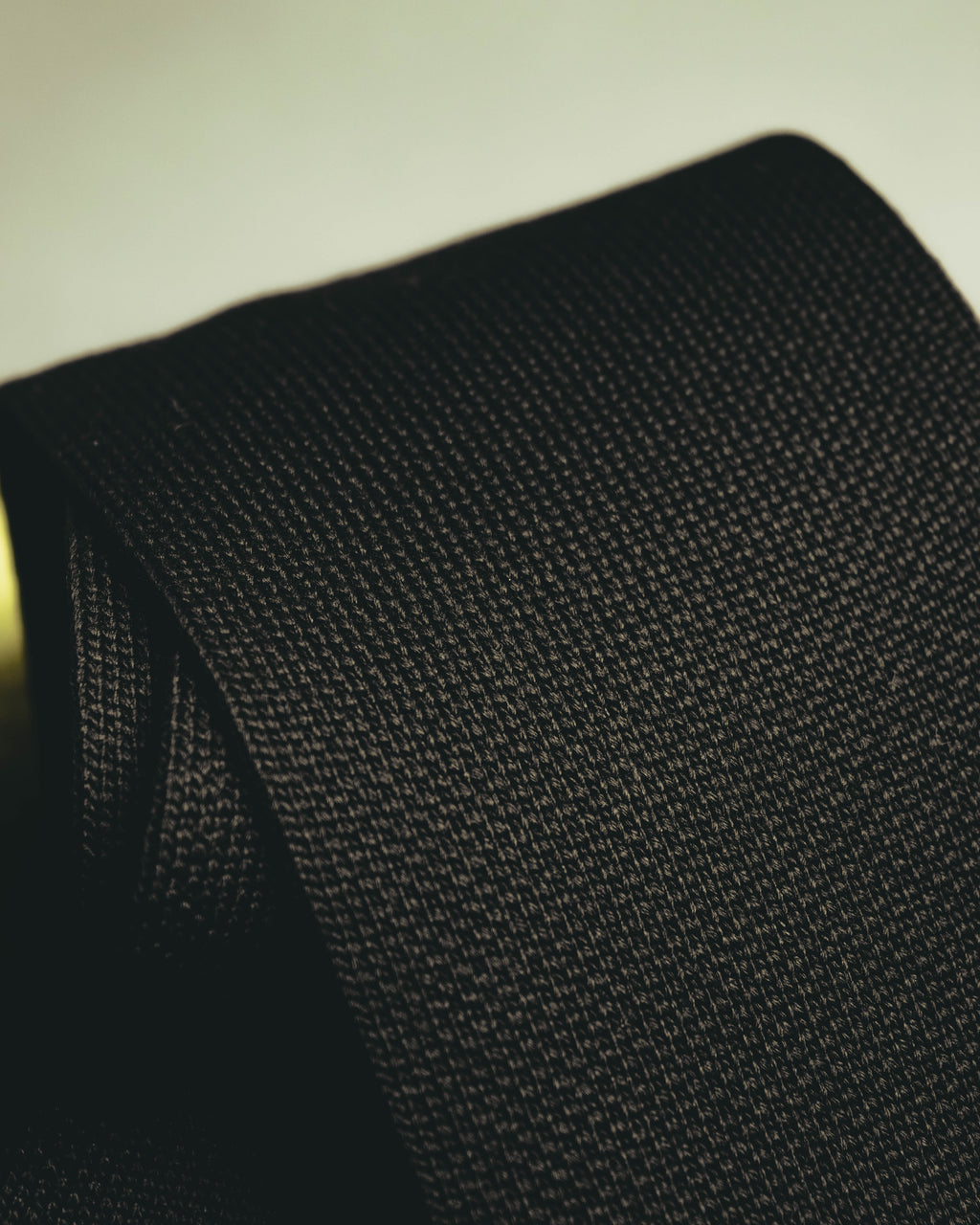 "Hermès" Black silk knit tie