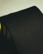 "Hermès" Black silk knit tie