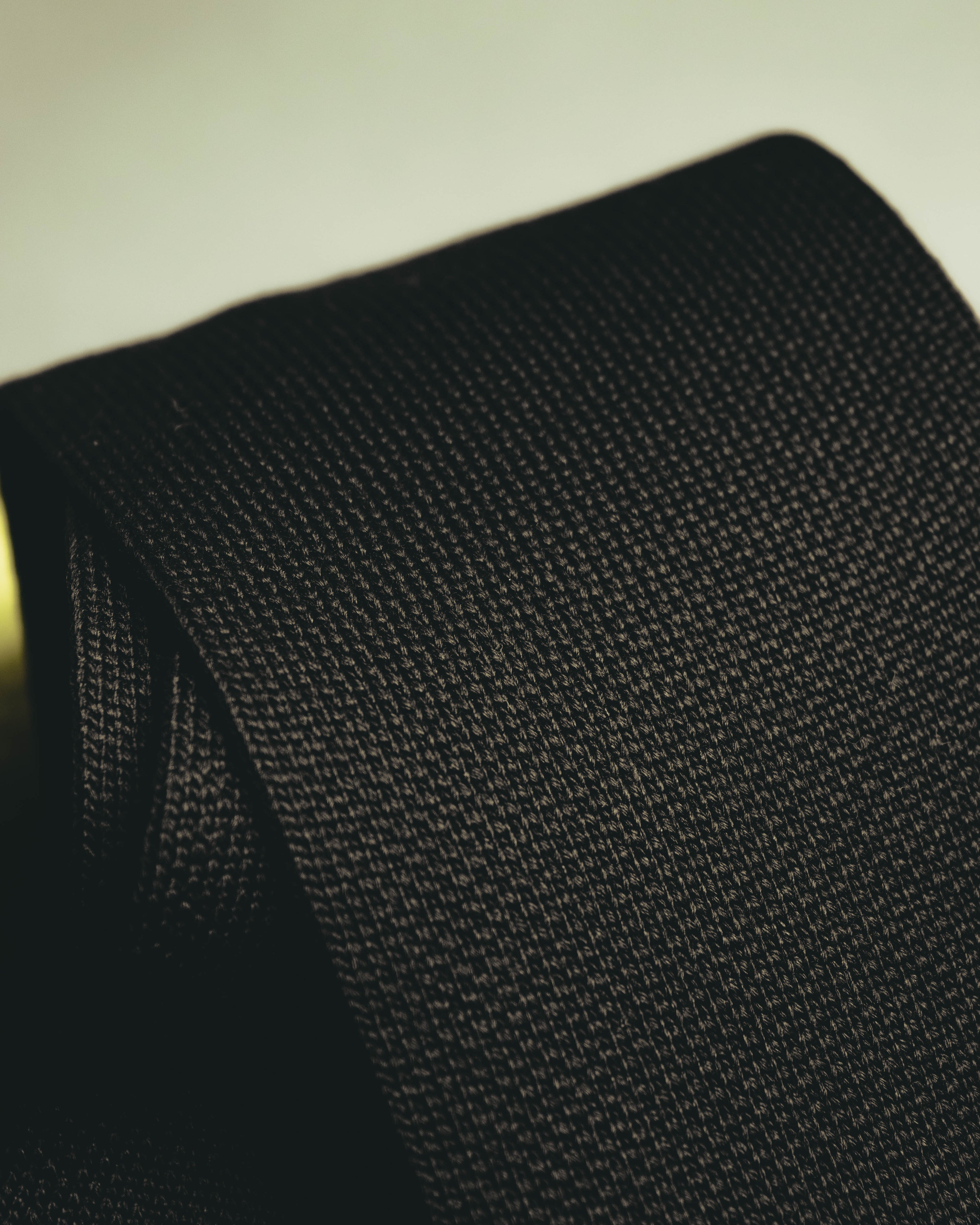 "Hermès" Black silk knit tie