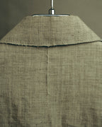 -SPECIAL- “Maison Martin Margiela” 2014SS raw-edge linen tailored jacket
