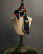 "PRADA" 2020's Floral silk skinny scarf