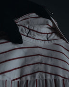 "Christian Dior" 80’s classic striped cotton dress shirt