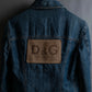 "Dolce & Gabbana" Cutting stitch detail denim jacket