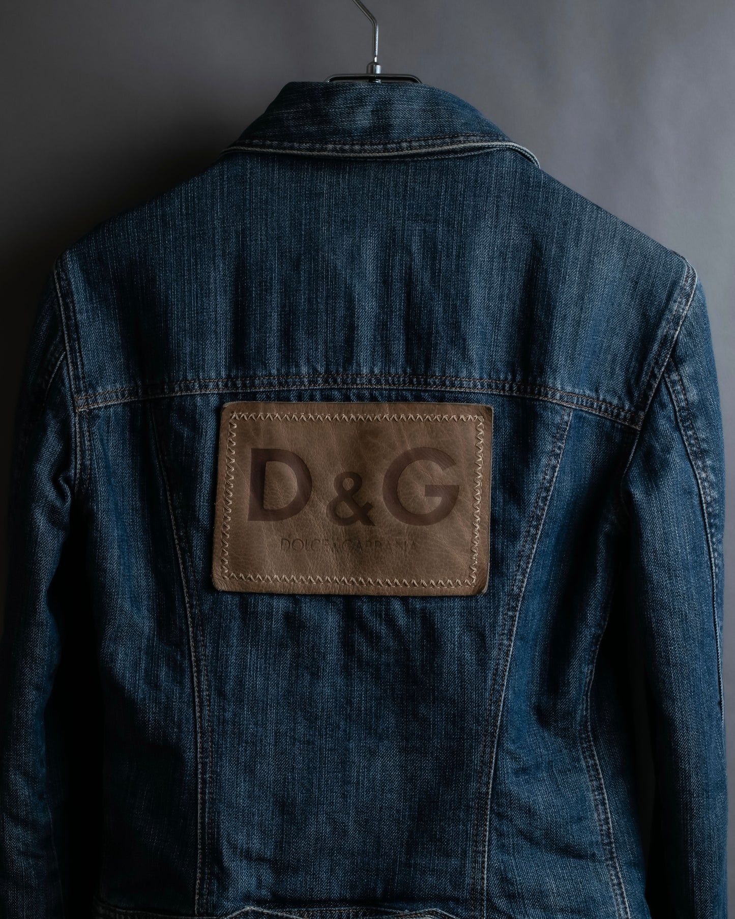 "Dolce & Gabbana" Cutting stitch detail denim jacket