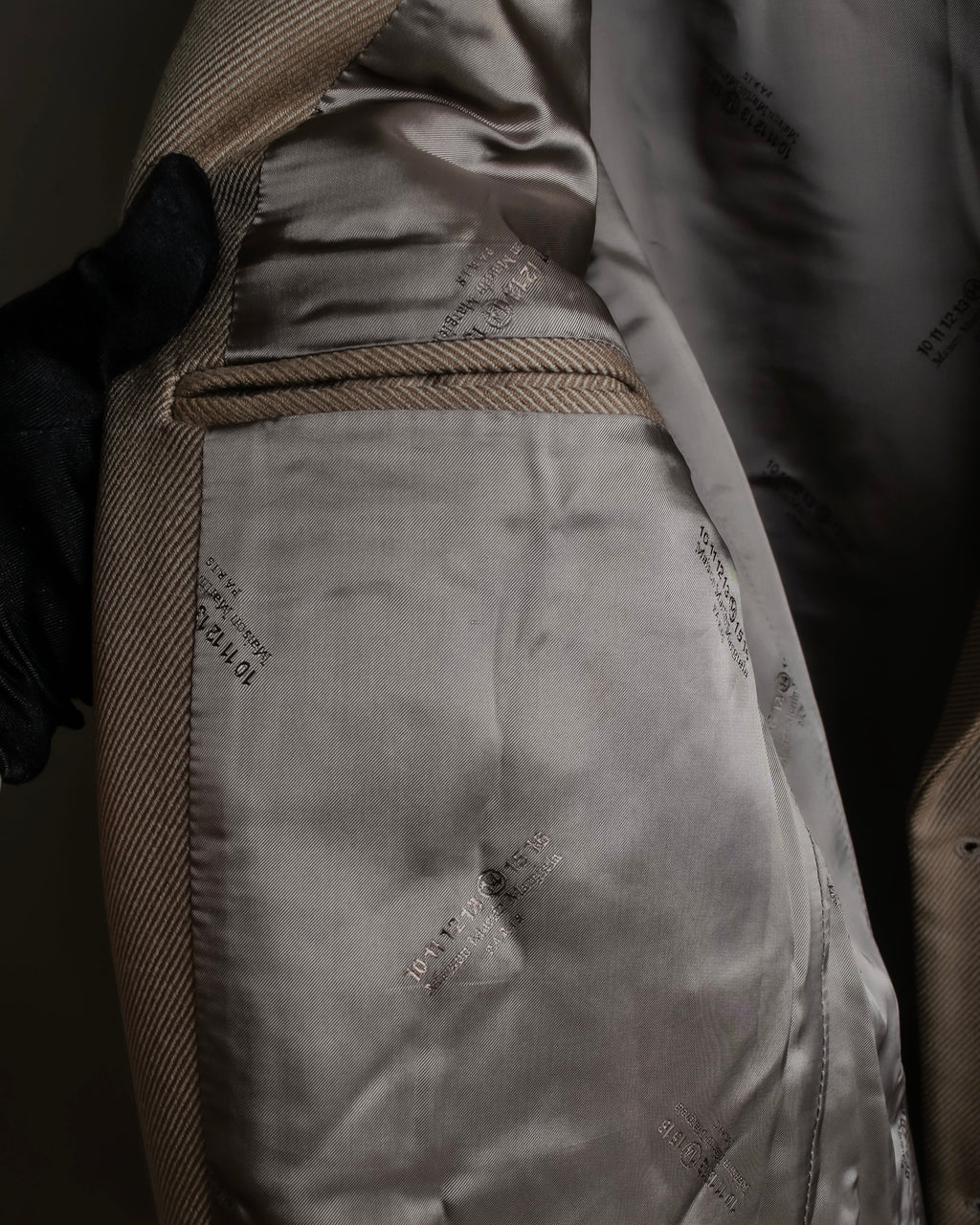 "MAISON MARGIELA" 13AW structured mid-length tailored coat