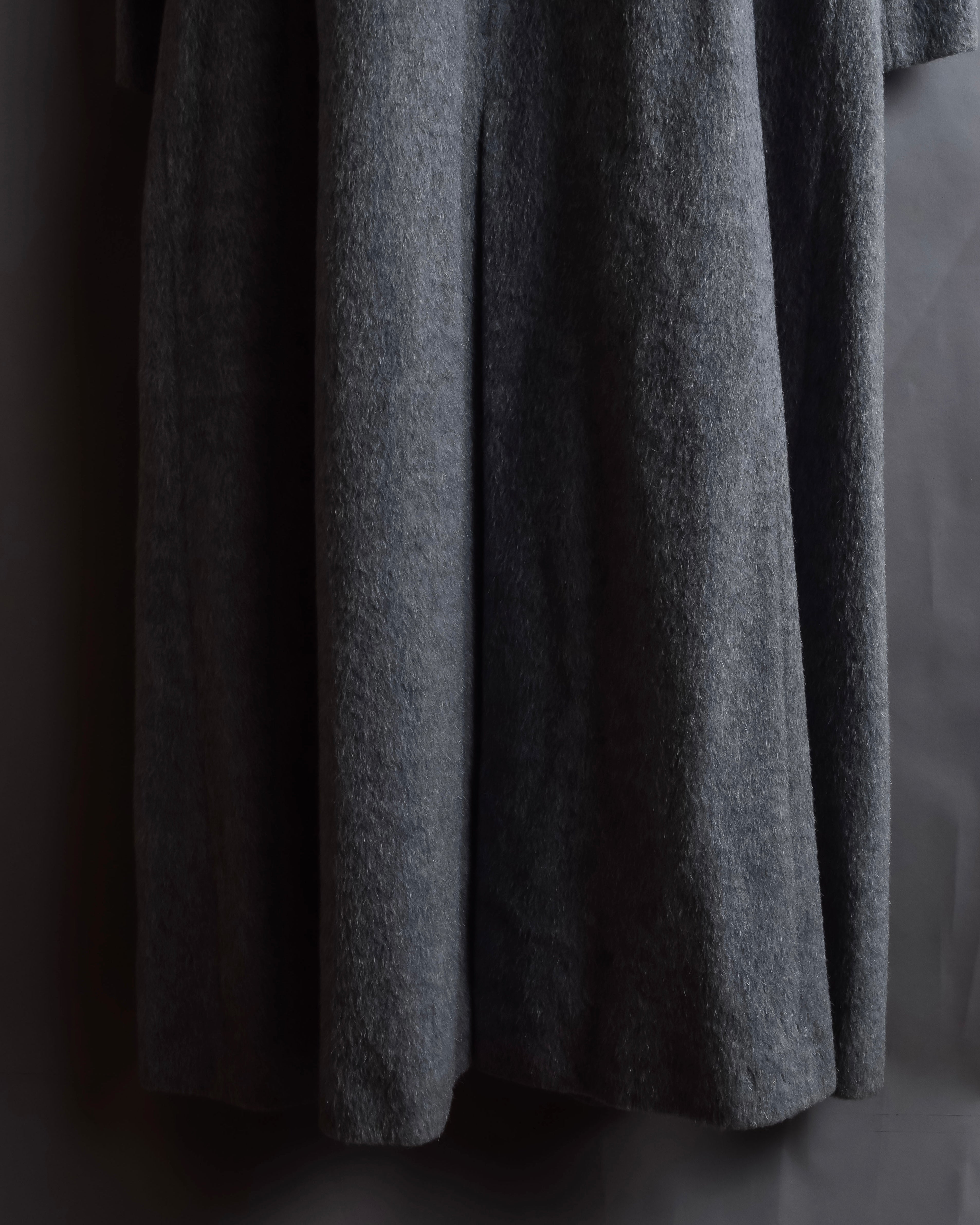 "BALENCIAGA" Alpaca blend maxi length shaped chester coat