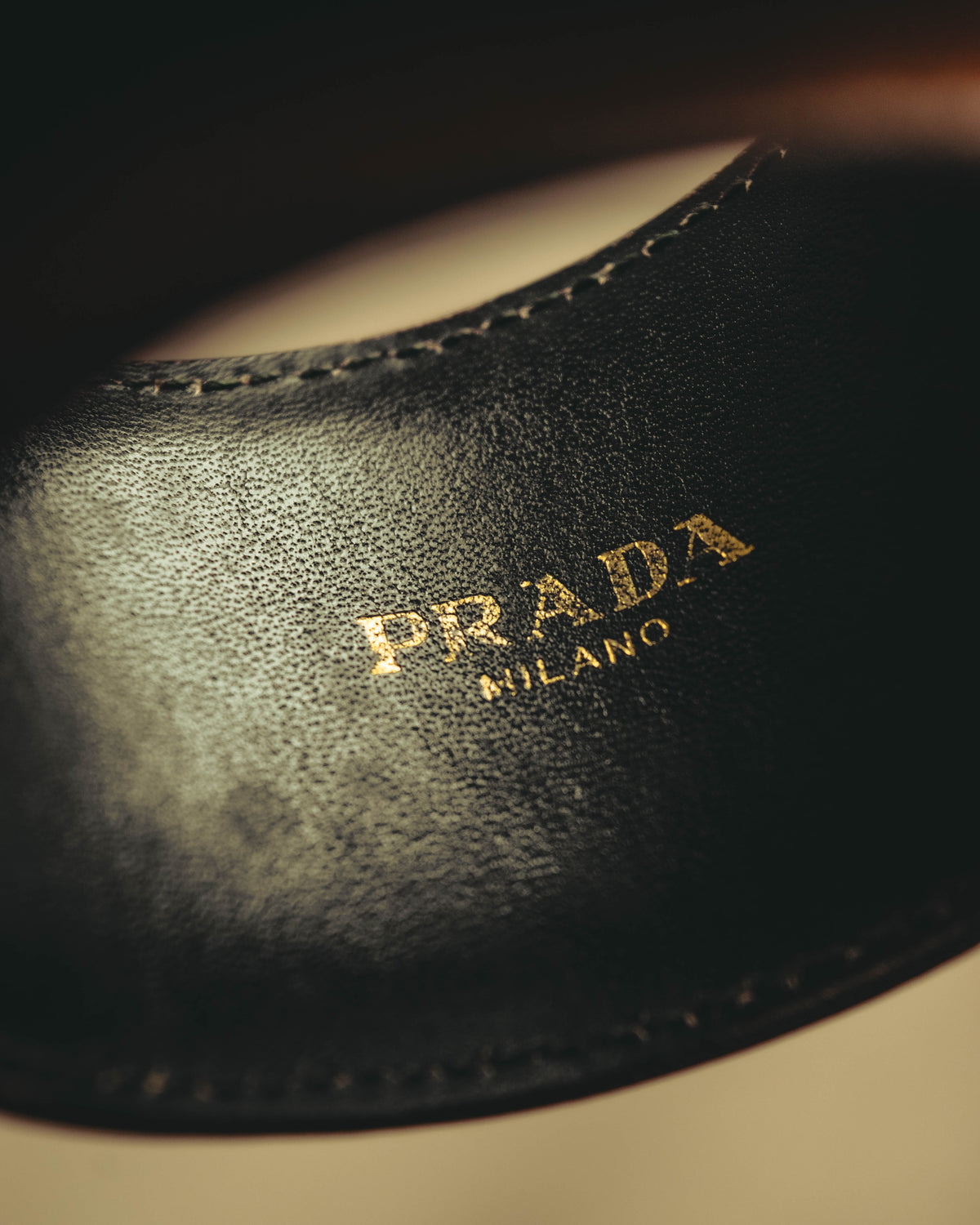 "PRADA" 90's-00's Embellished wide cuff bracelet