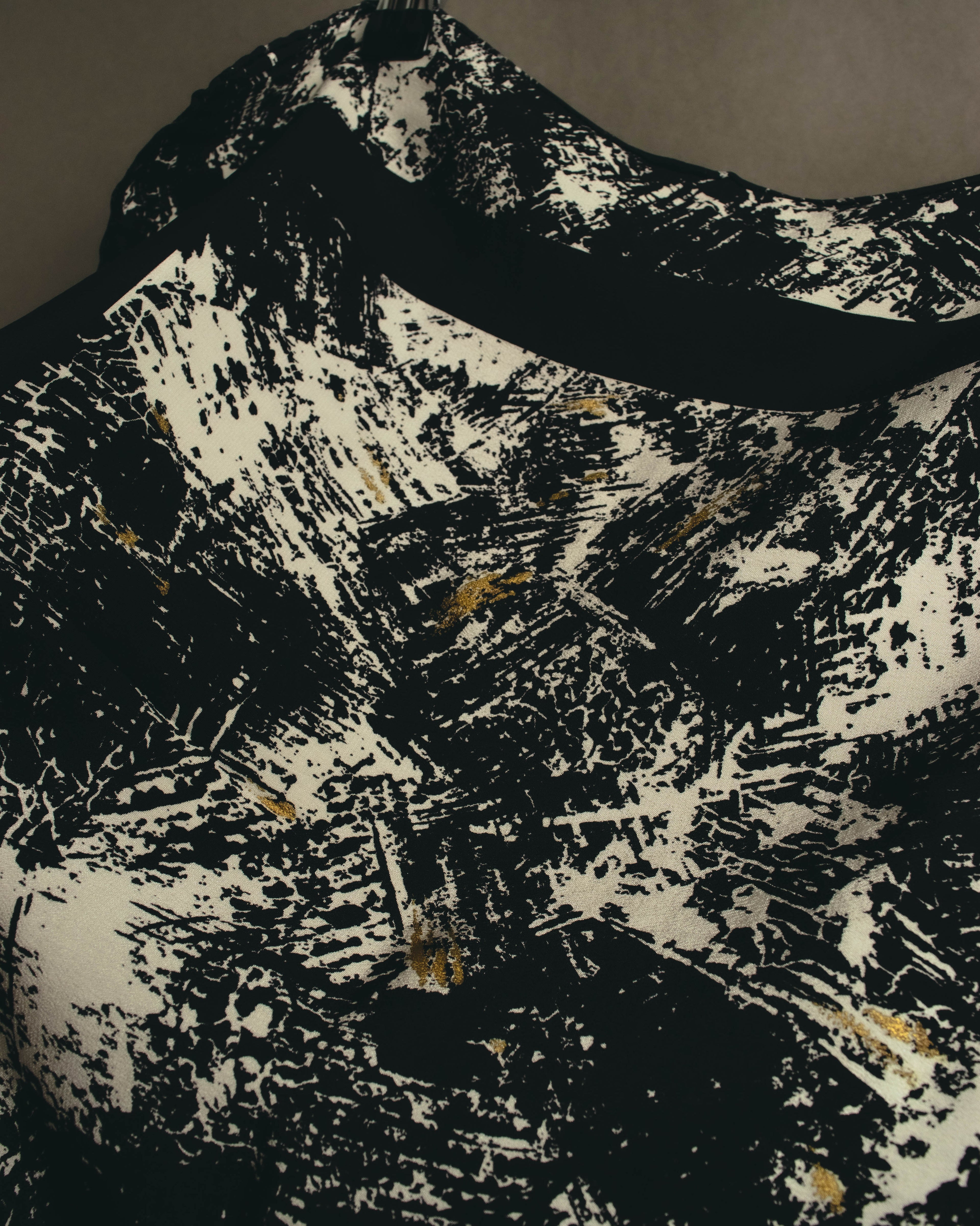 "Christian Dior" 80's-90's Artful abstract silk scarf