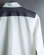 "CELINE" Combination color dress shirt