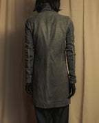 -SPECIAL- "Rick Owens" 13AW Ribbed leather zip-up jacket