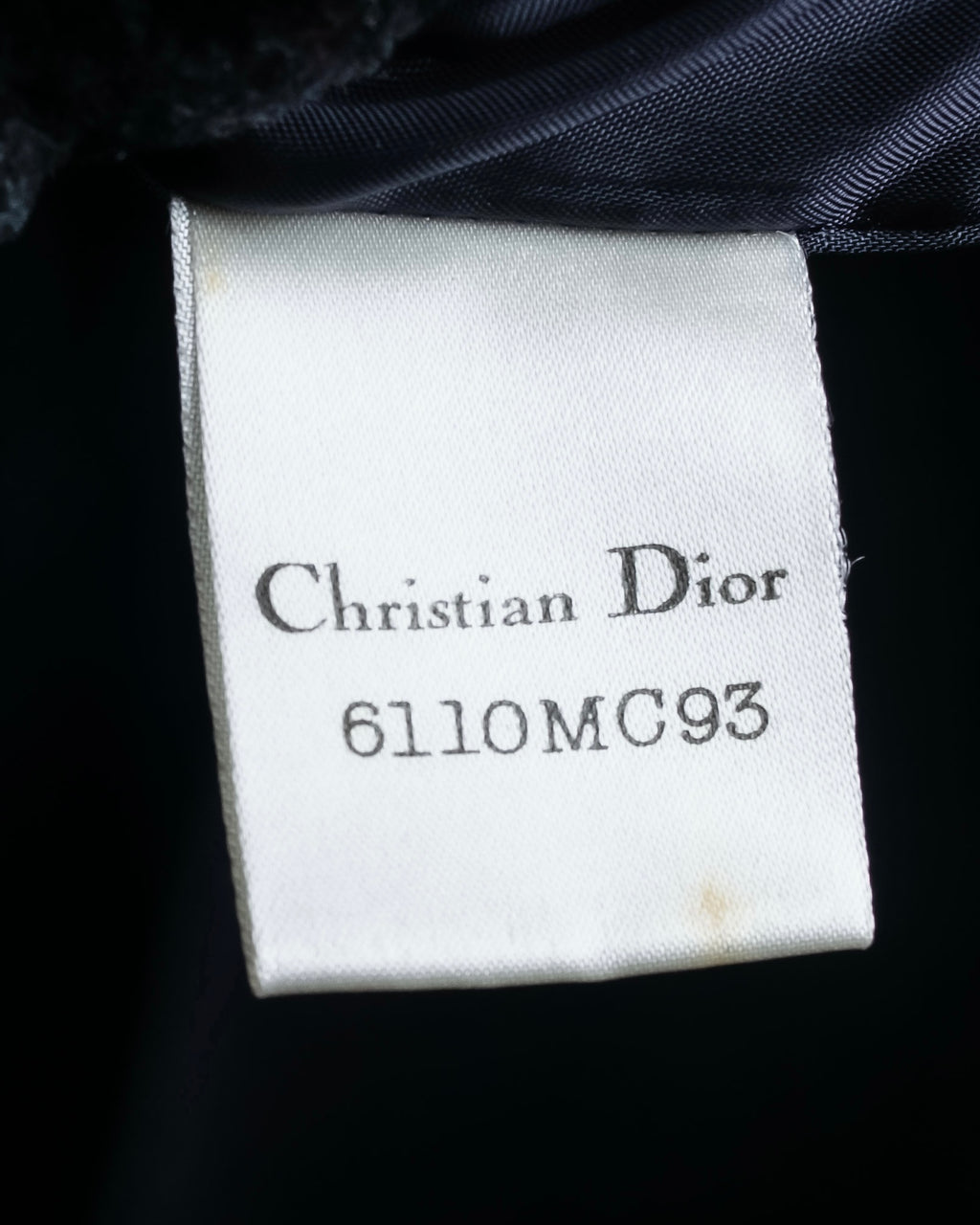 "Christian Dior Large check pattern tailored coat