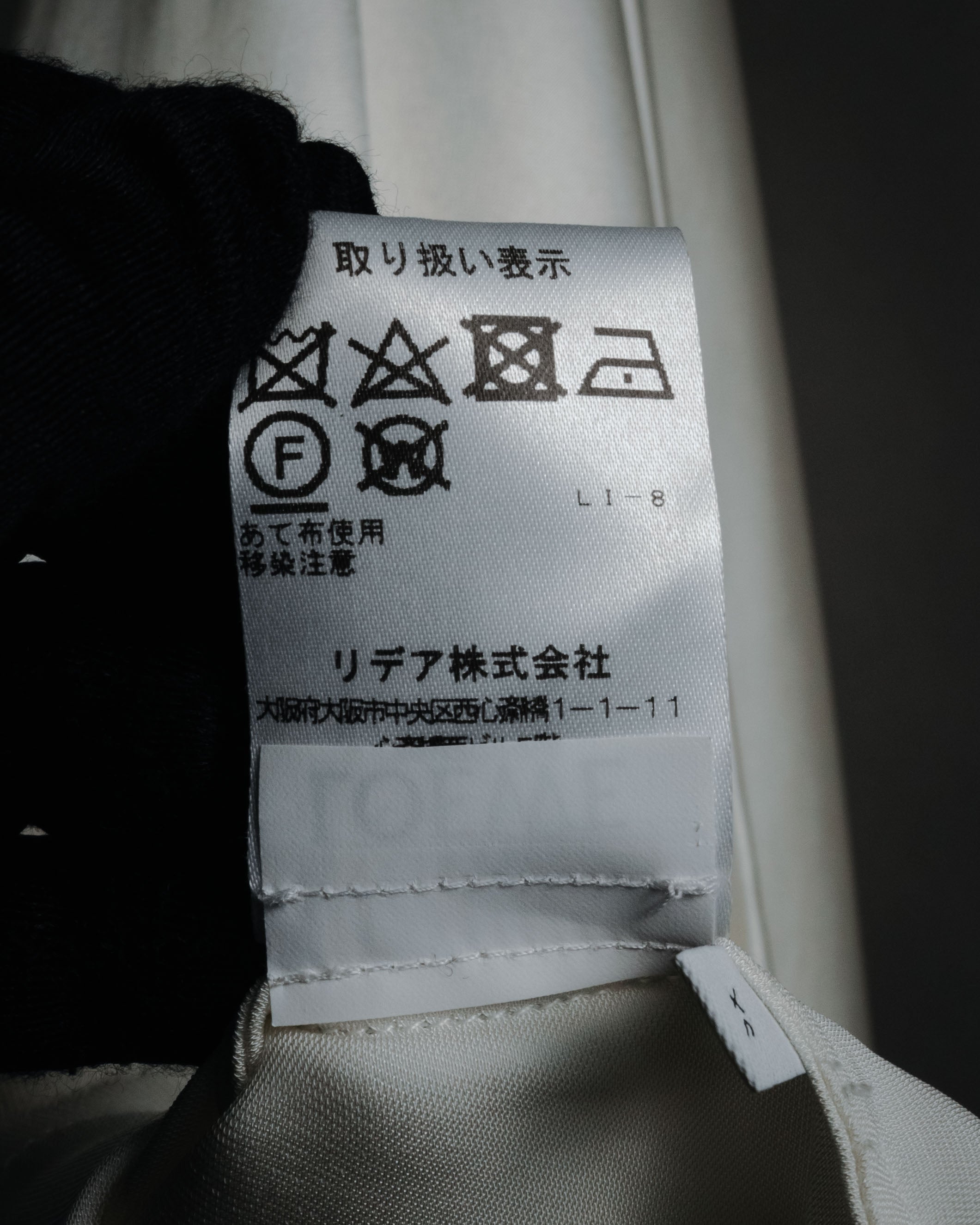 –SPECIAL– "LOEWE" 00’s Satin dolman sleeve destroy edge shirt