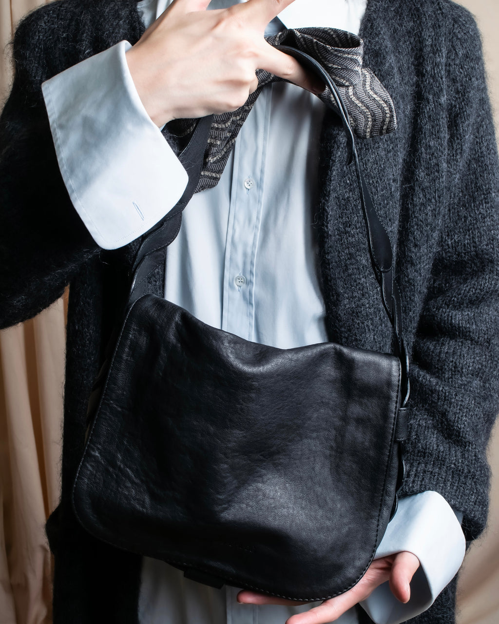 "SEE BY CHLOE" Braided shoulder design leather bag