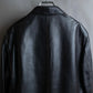 "ARMANI COLLEZIONI" 100% lamb leather oversized tailored jacket