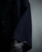 "COMME des GARCONS" 90's Front panel docking design chester coat