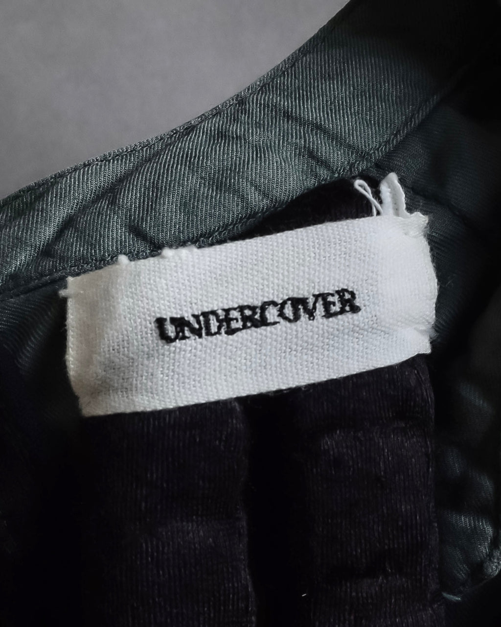 "UNDERCOVER" Raw edge frill design military-like shirt tunic