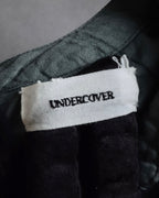 "UNDERCOVER" Raw edge frill design military-like shirt tunic