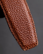 "Salvatore Ferragamo" Gancini motif chain design leather belt