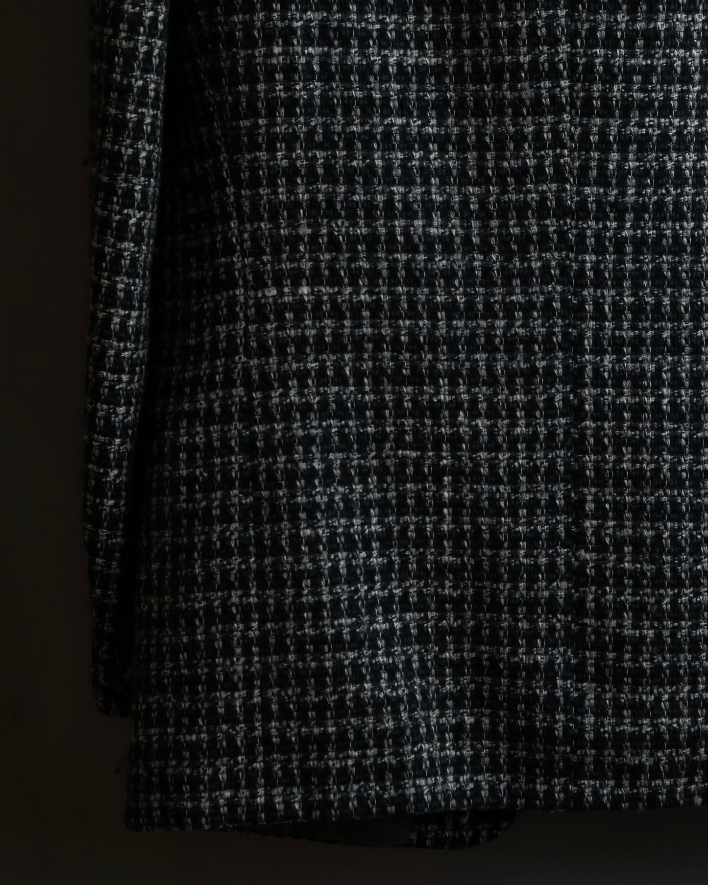 "GIORGIO ARMANI" Twill houndstooth pattern tailored jacket